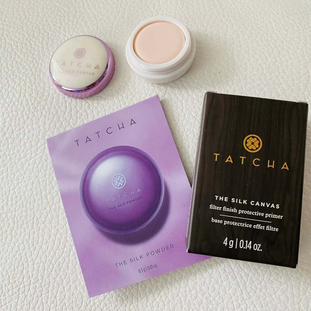 *SeB76* Tatcha The Silk Canvas Primer Mini and Silk Powder Sample